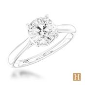 Platinum Lab Grown Classic Engagement Ring 1.52ct E VS1 16200298