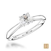 Platinum Open Tulip Engagement Ring 0.43ct E VS2 59529