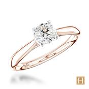 Rose Gold Tulip Engagement Ring 0.53ct I VS2 64074 image