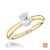Yellow Gold Classic Oval Engagement Ring 0.5ct E VS2 10800105 image
