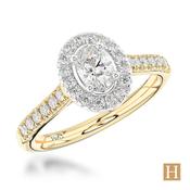 Yellow Gold Inisheer Oval Engagement Ring 0.3ct G VS1 10800385 image