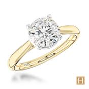 Yellow Gold Lab Grown Classic Engagement Ring 2ct E VS1 16200871 image