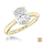 Yellow Gold Lab Grown Classic Oval Engagement Ring 1.67ct E VS1 16200873 image