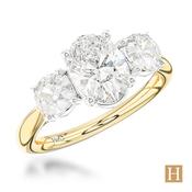Yellow Gold LG Royal Oval Engagement Ring 1.01ct E VS1 16200886 image