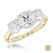 Yellow Gold Lab Grown Trilogy Classic Engagement Ring 1ct D VS1 16201189 image