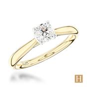 Yellow Gold Open Tulip Engagement Ring 0.5ct G VS2 10800898 image