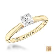 Yellow Gold Oxford Engagement Ring 0.3ct G SI1 65012 image