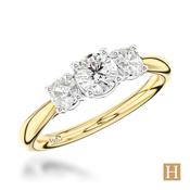 Yellow Gold Trilogy Classic Engagement Ring 0.4ct E SI1 10800177 image