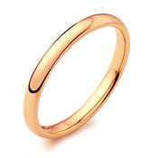 Ladies 18ct Rose Gold 2mm Standard Court Wedding image