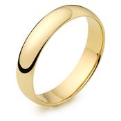 Ladies 18ct Yellow Gold 4mm Court Wedding Ring image