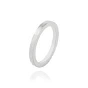 18ct White Gold Plain Wedding Band image