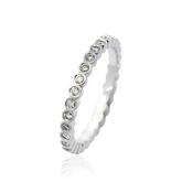 Platinum Juliet Rounds Half Set Ring image