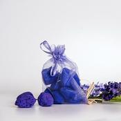 Lavender Pumice stones in organza bag