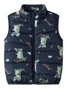 Name It Dino Print Puffer Gilet (13237568) image