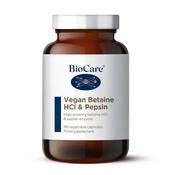 Biocare Vegan Betaine HCL &amp;amp; Pepsin 90 Capsules image