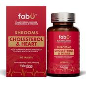 FabU Shrooms Cholesterol &amp;amp; Heart 90 Tablets image