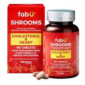 FabU Shrooms Cholesterol &amp;amp; Heart 90 Tablets image