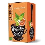 Clipper Organic Orange &amp;amp; Turmeric Tea Infusion 20 Bags