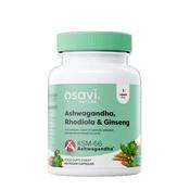 Osavi Ashwagandha, Rhodiola &amp;amp; Ginseng 60 Capsules