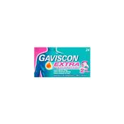 Gaviscon Extra 24 Chewable Tablets with 2-way action image