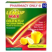 Lemsip Max Cold &amp; Flu Lemon 10 Sachets image