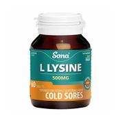 Sona L-Lysine 500mg 60's image