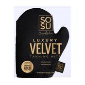 SoSu Dripping Gold Luxury Velvet Tanning Mitt image
