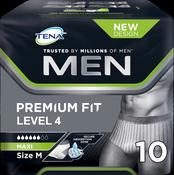 TENA Men Premium Fit Level 4 Pants - Medium - Pack of 10 image
