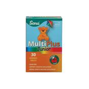 Sona Multiplus Junior Chewable Tablets - Strawberry Multivitamin for Kids image