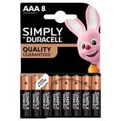 Duracell Simply AAA Batteries 8 Pack | Reliable 1.5V Alkaline Power image