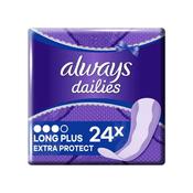 Always Dailies Extra Protect Long Plus 24 Pack | Odour Control image