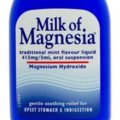 Milk of Magnesia Traditional Mint Liquid - Indigestion, Upset Stomach &amp;amp; Constipation Relief image