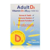 Adult D3 100 Capsules | Bone &amp;amp; Immune Support image
