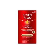 Seven Seas Pure Cod Liver Oil Extra Strength - Omega-3, Vitamin D, A &amp;amp; E (60 Caps) image