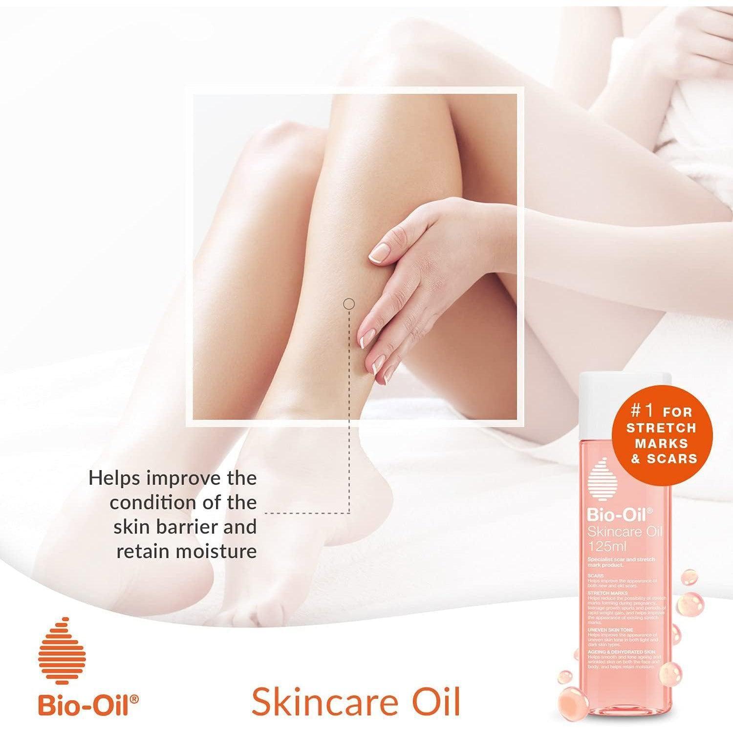 Bio-Oil Skincare Oil 60ml - Improves Scars, Stretch Marks, Uneven Skin Tone, Aging & Dehydrated Skin