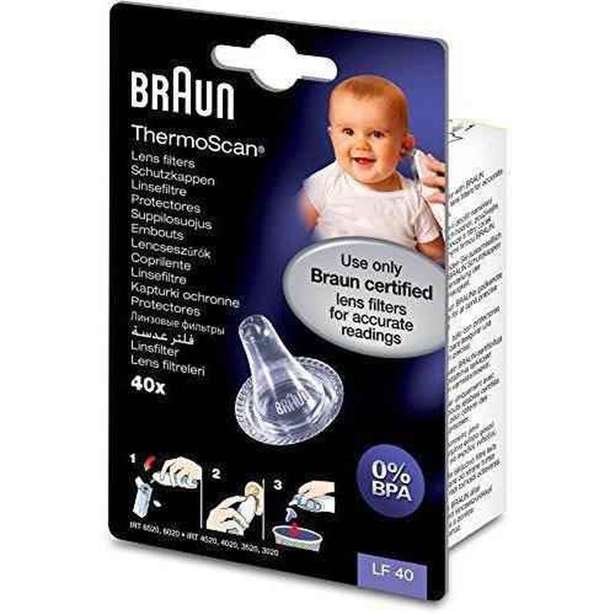 Braun ThermoScan Probe Covers 40 Pack - Hygienic & Accurate Readings