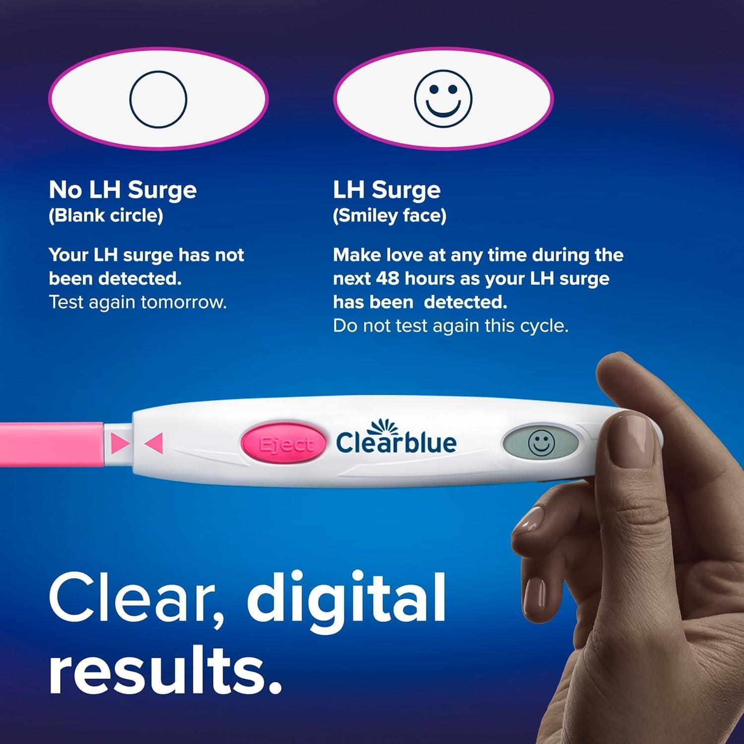 Clearblue Digital Ovulation Test - Over 99% Accurate - Identify 2 Most Fertile Days - 10 Tests