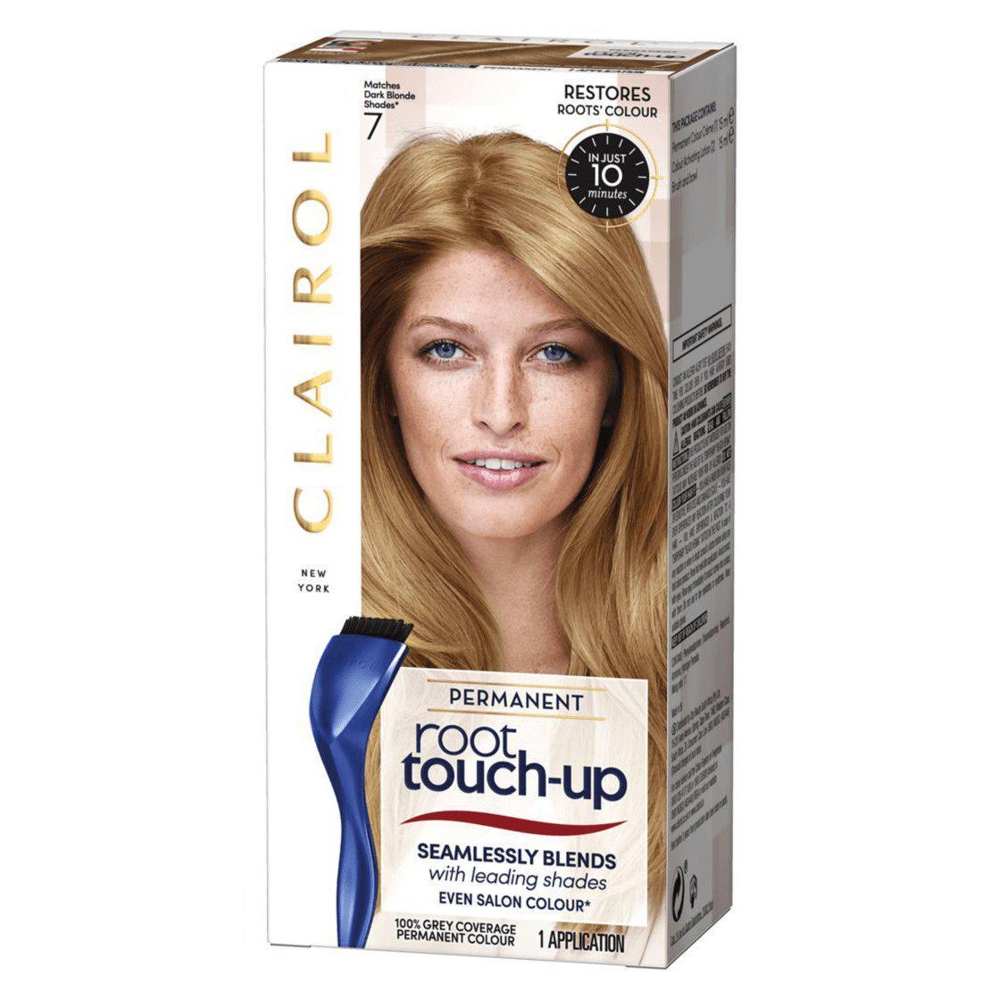 Clairol Root Touch-Up Permanent Hair Color - 7 Dark Blonde, 100% Grey Coverage