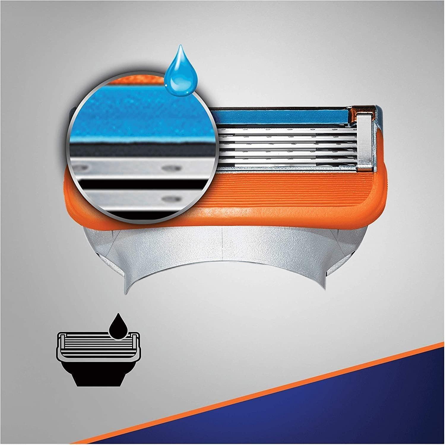 Gillette Fusion 5 Manual Blades 4 Pack with Precision Trimmer