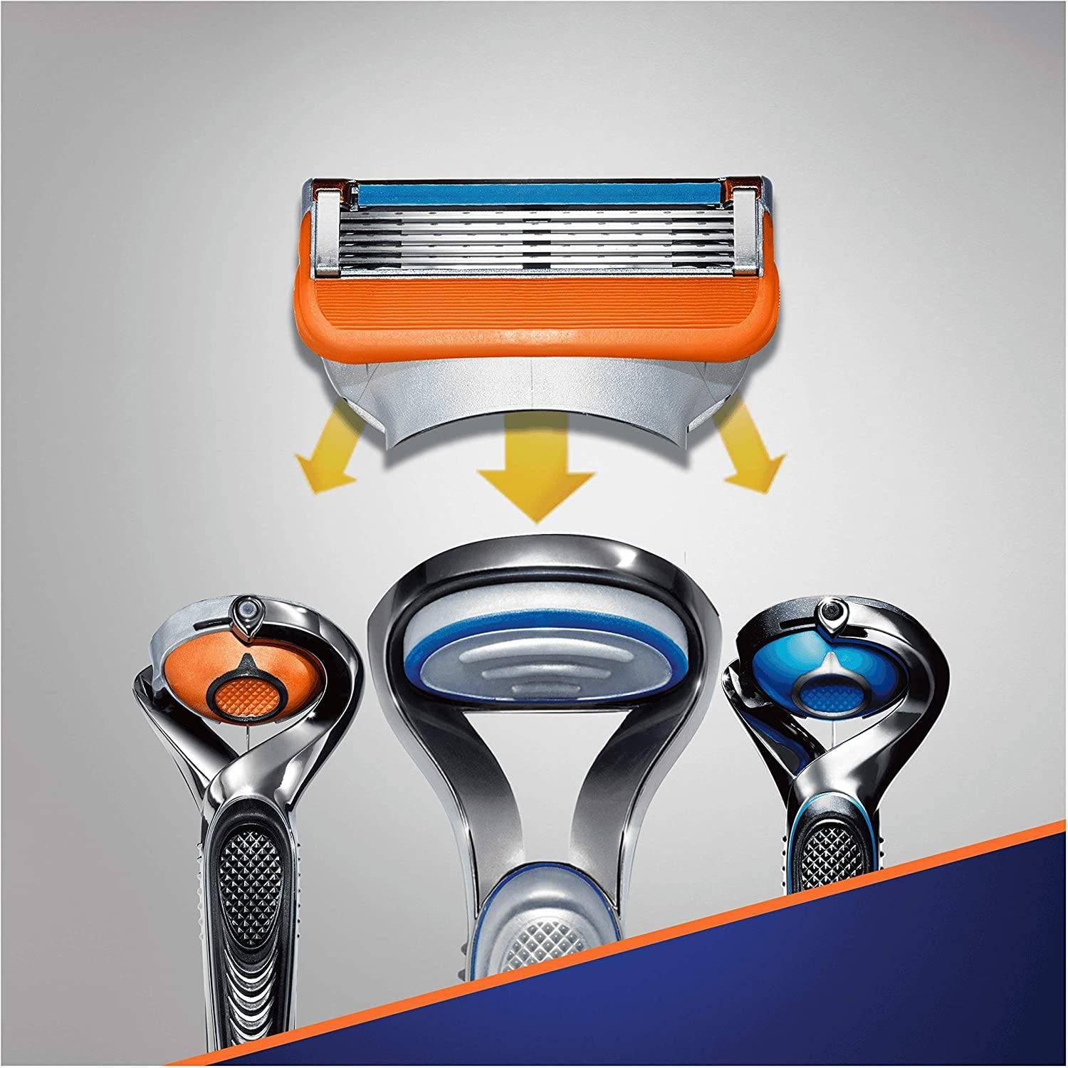 Gillette Fusion 5 Manual Blades 4 Pack with Precision Trimmer