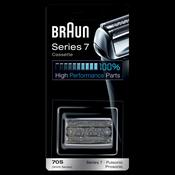 Braun 70S Replacement Foil and Cutter Cassette Silver, Compatible with Older Series 7 Shavers - Made In Germany image