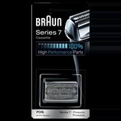 Braun 70S Replacement Foil and Cutter Cassette Silver, Compatible with Older Series 7 Shavers - Made In Germany image