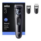 BRAUN Series 3 BT3520 Beard Trimmer with 3 x Styling Tools and 40 Lengths - Black image