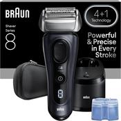 Braun Series 8 Electric Shaver for Men, Wet &amp; Dry Razor with 4+1 Precision Head &amp; Trimmer, 5in1 SmartCare Center, 8663CC, Grey