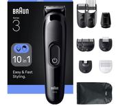 BRAUN Series 3 AIO3560 10-in-1 Trimmer - Black -Trimmer / Multi Groomer