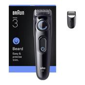 BRAUN Series 3 BT3500 Beard Trimmer with 2 x Styling Tools and 20 Lengths - Black image