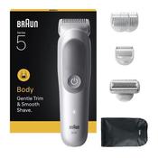 BRAUN Series 5 BG5550 Wet &amp; Dry Body Groomer with Skinguard &amp; Sensitive Trim - Grey