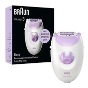 Braun Silk-épil Series 3 3-000 Epilator - White &amp; Purple image