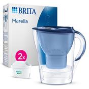 BRITA Marella Water Filter Jug with Maxtra Pro Blue 2.4l with 2 Cartridge Refills image