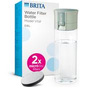 BRITA Water Filter Bottle - Light Green - 600ml - portable water filtration bottle image
